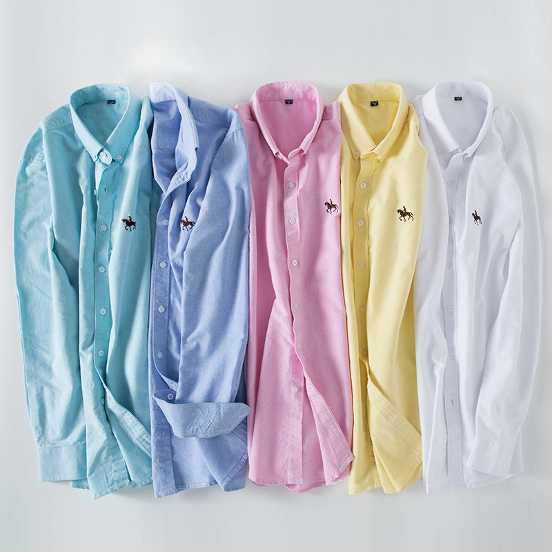 Oxford Cotton Casual Shirt Business - 6XL 100% Cotton Oxford White Shirt
