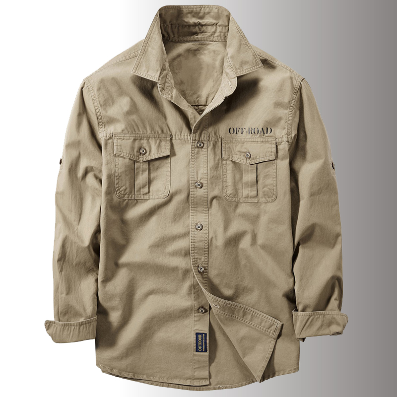 New Men's Spring Multi-pocket  - Tactical Military Shirt Cargo review and price