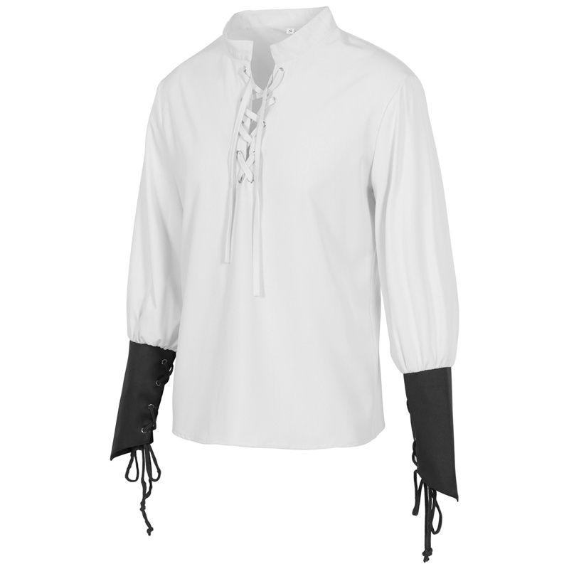 Men's Medieval Pirate Shirt Re - Medieval Gothic Lace Up Pirate Shirt review and price
