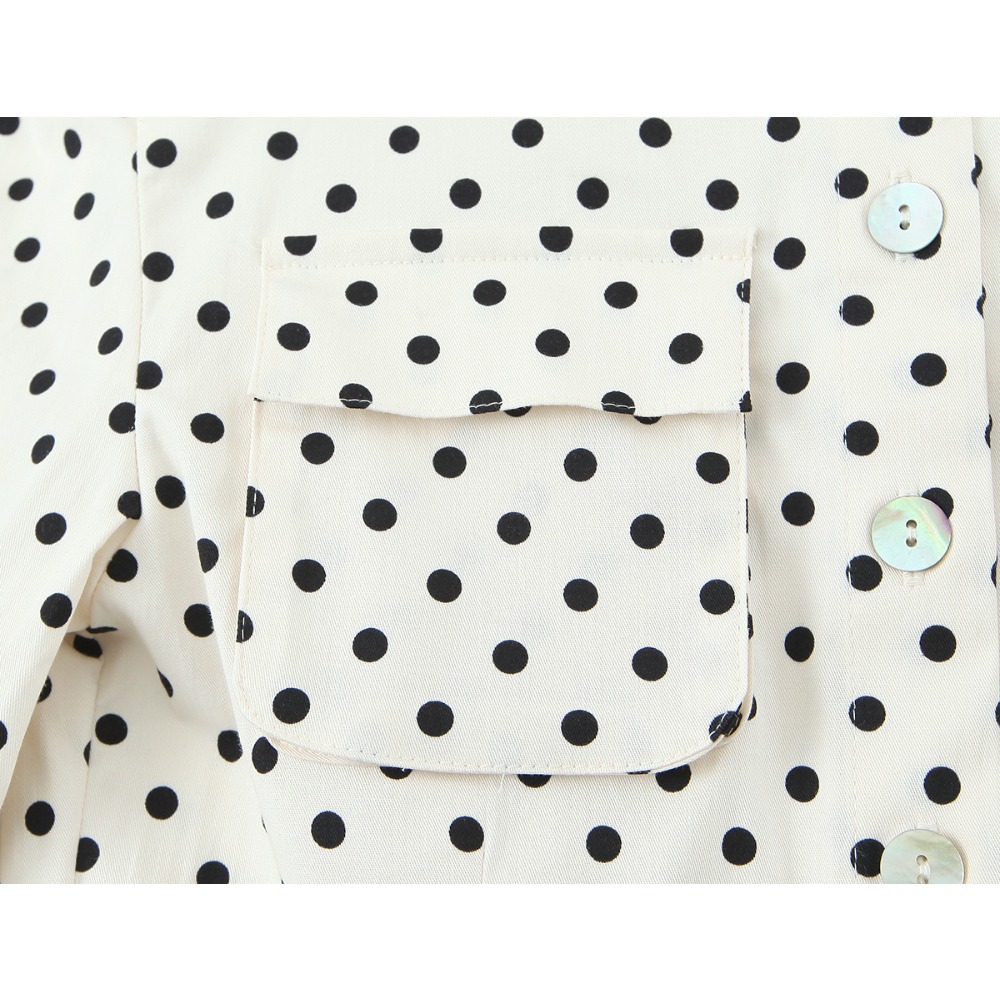 Elegant Chic Fitted Polka Dot  - Jackets review and price