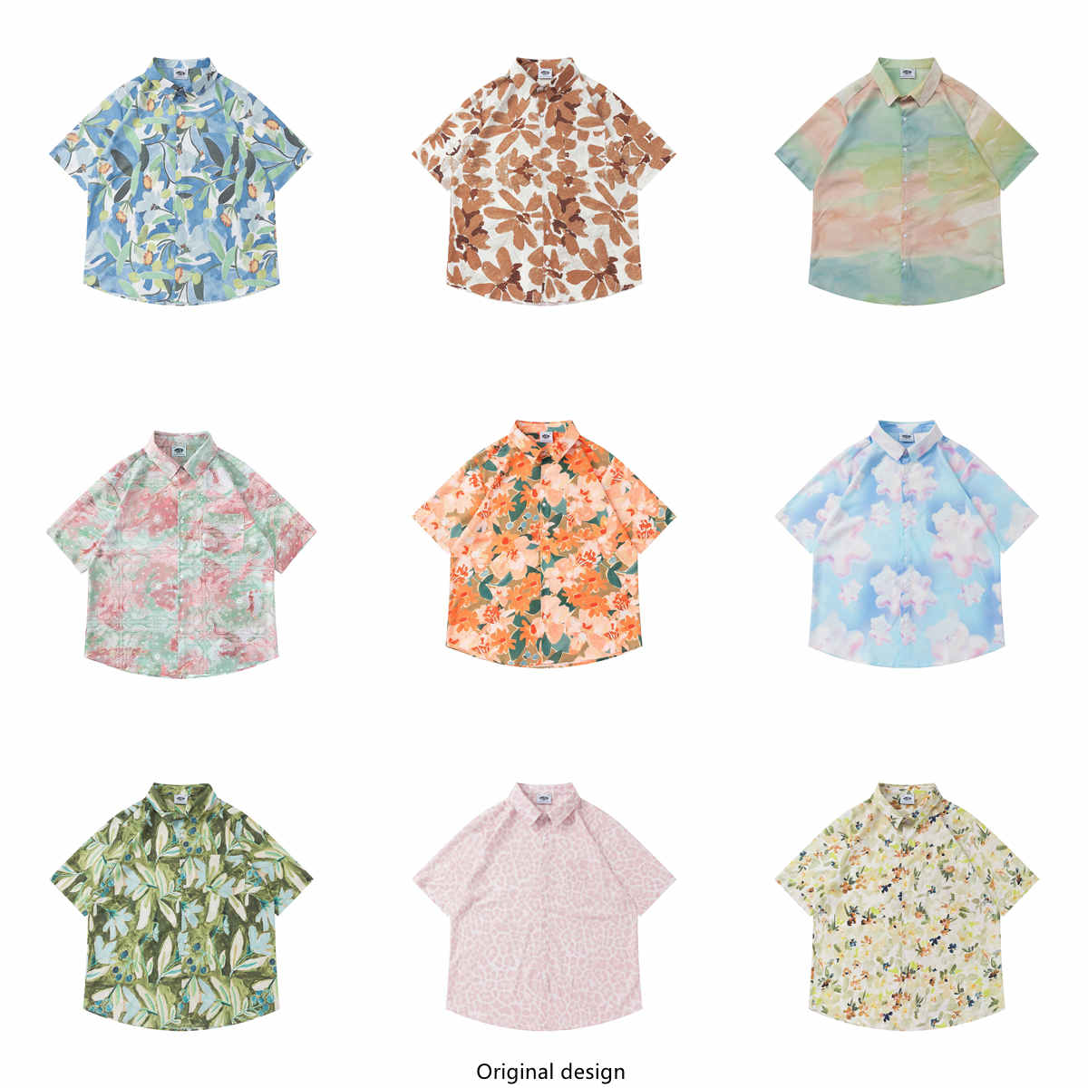 Vintage Floral Print Loose Sho - Vintage Hawaiian Floral Shirt review and price