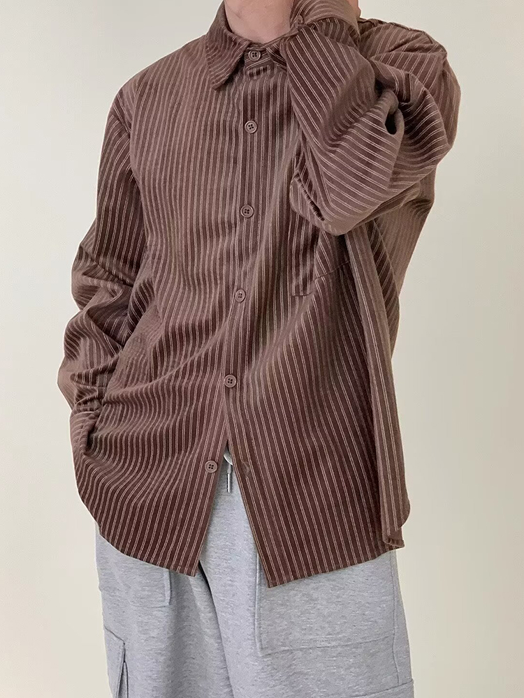 Stylish Mens Long Sleeve Cordu - Corduroy Button Up Shirt Men review and price