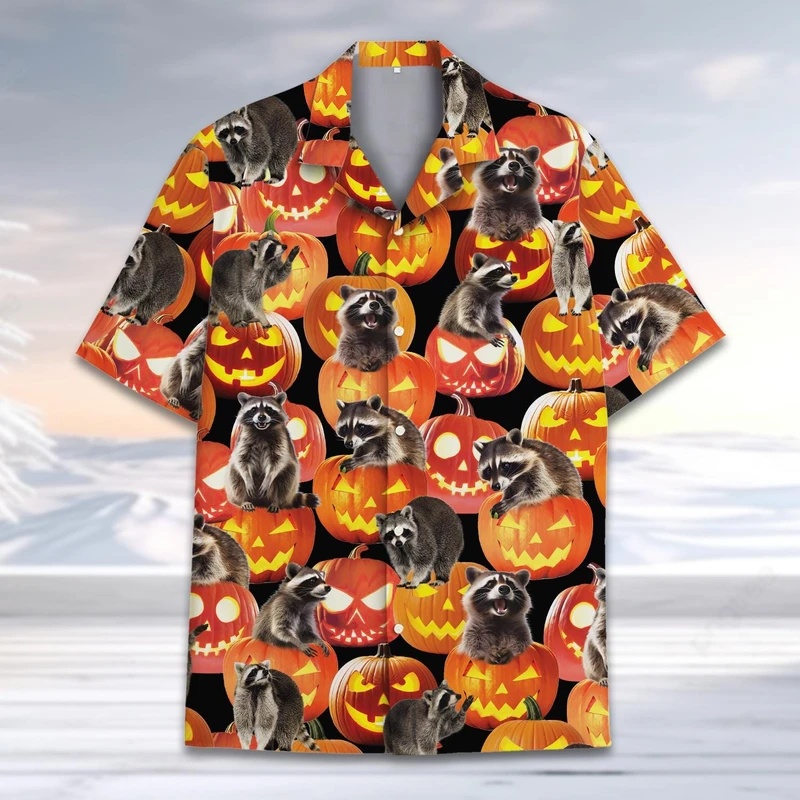 Men's Summer Hawaiian Raccoon  - Vintage Hawaiian Floral Shirt review and price