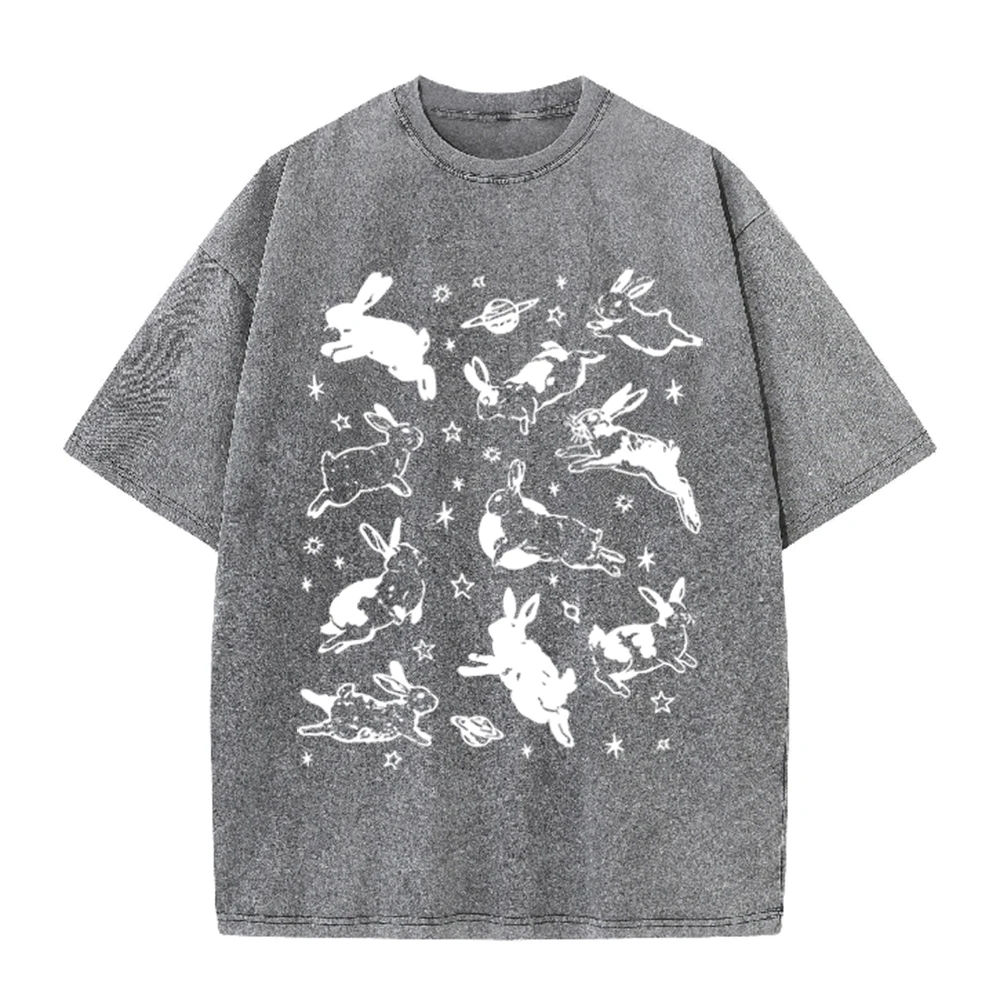 2026 Vintage Space Rabbit Plan - Acid Wash Vintage Graphic T Shirt review and price
