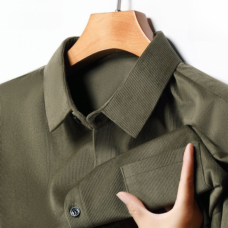 Corduroy Men's Long Sleeve Shi - Corduroy Button Up Shirt Men review and price