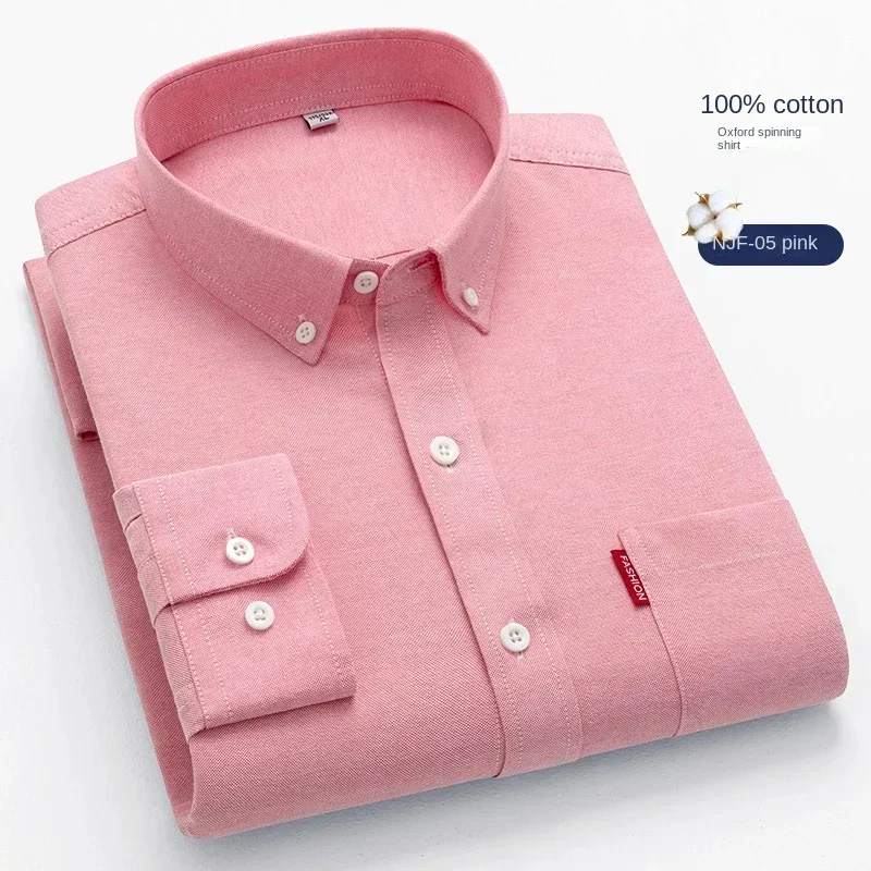 100% Pure Cotton Men's Solid C - Oxford Cotton Casual Shirt Business review and price