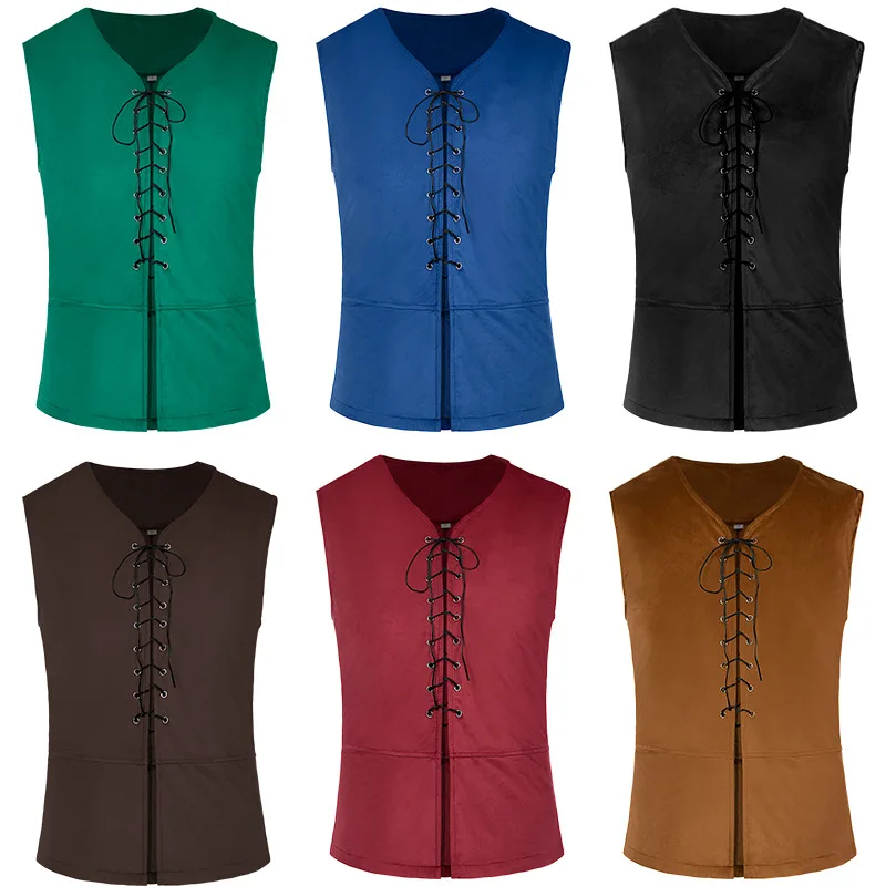 Medieval Shirts Gothic Steampu - Medieval Gothic Lace Up Pirate Shirt review and price