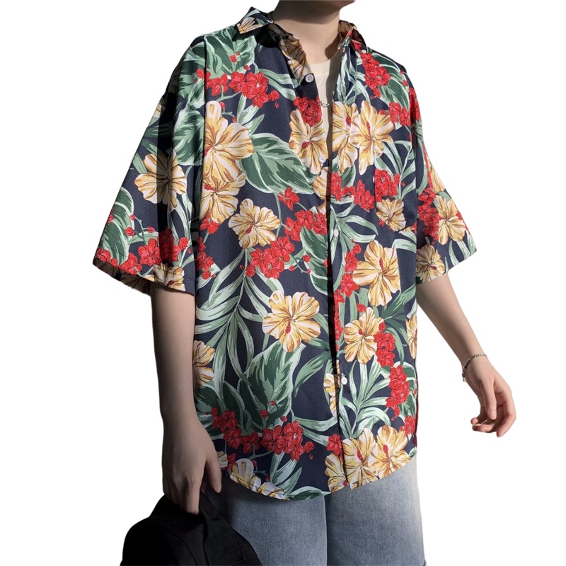 Casual Hawaiian Retro Floral P - Vintage Hawaiian Floral Shirt review and price