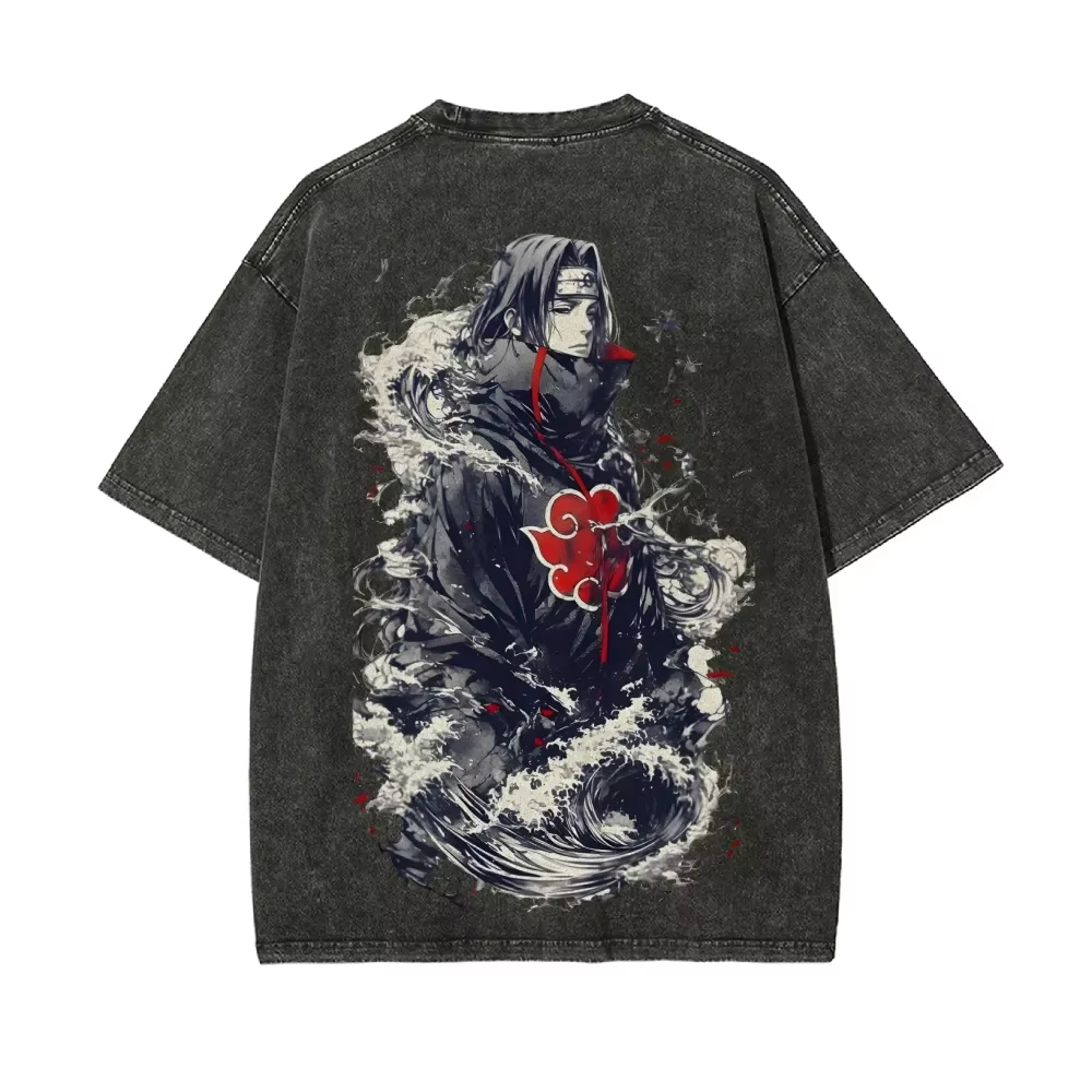 Naruto Itachi Uchiha T Shirt A - Acid Wash Vintage Graphic T Shirt review and price