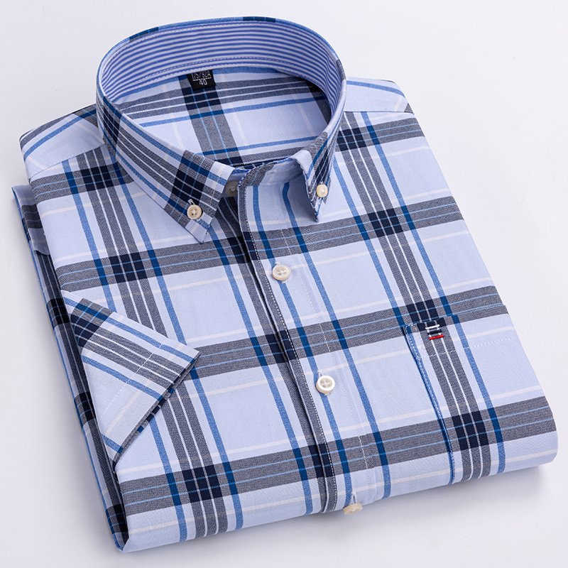 Quality Men Shirt Short Sleeve - Oxford Cotton Casual Shirt Business review and price