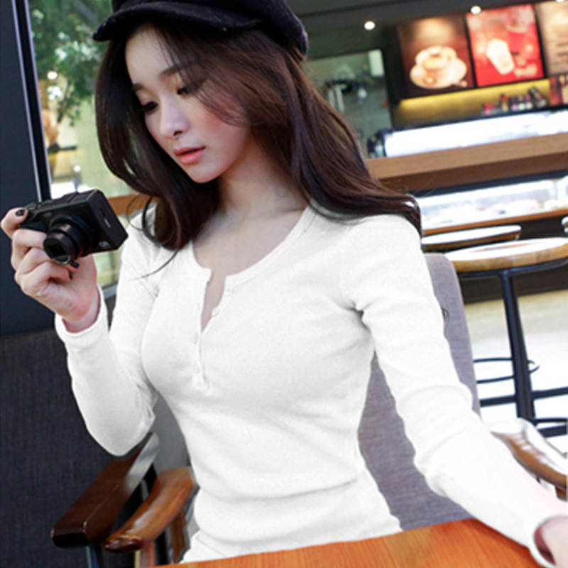 2026 autumn women's button rib - T-Shirts review and price