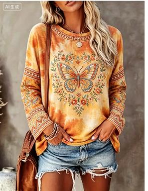 Women Long Sleeve T‑Shirt Vint - T-Shirts review and price