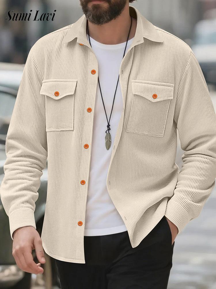 Casual Men's Corduroy Shirt Ja - Corduroy Button Up Shirt Men review and price