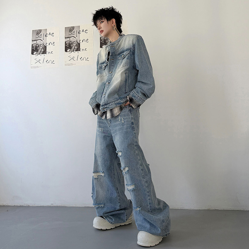 LUZHEN 2026 Autumn Vintage Was - Jeans review and price