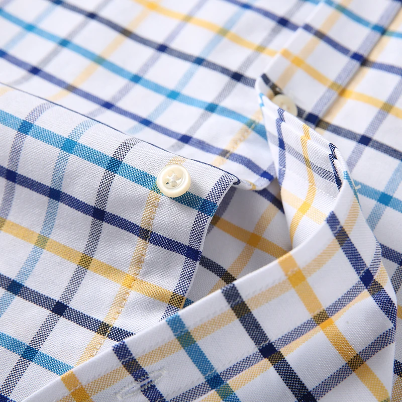 Men's 100% Cotton Shirts Long  - Oxford Cotton Casual Shirt Business review and price
