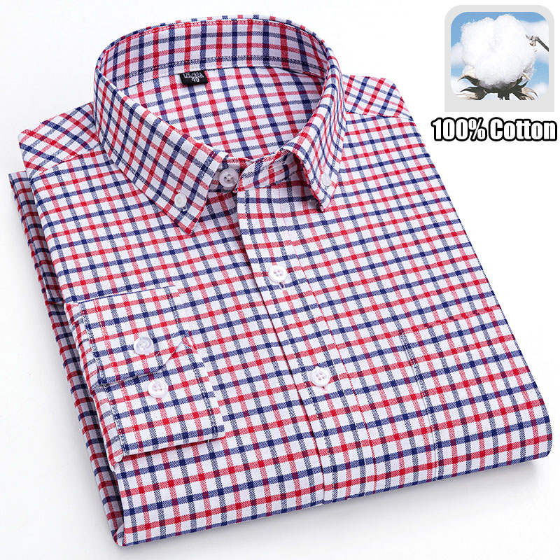 100% Cotton Breathable Men Oxf - Oxford Cotton Casual Shirt Business review and price