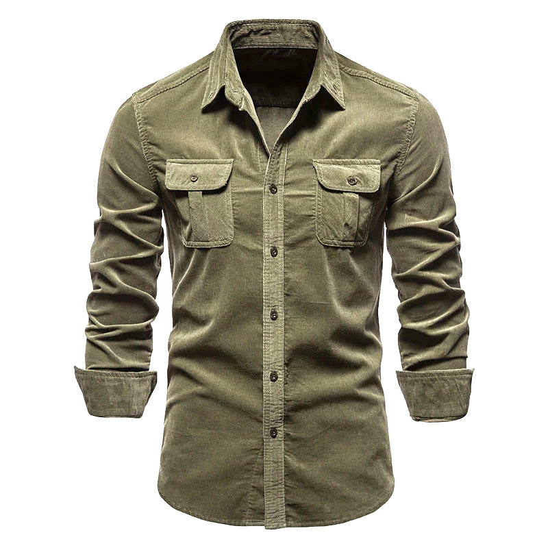 Men's New Corduroy Shirt Cotto - Corduroy Button Up Shirt Men review and price