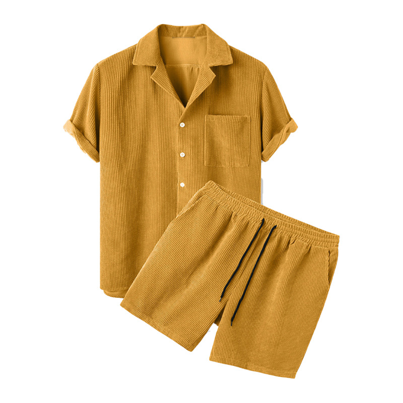 2025 New Men's Summer Corduroy - Corduroy Button Up Shirt Men review and price