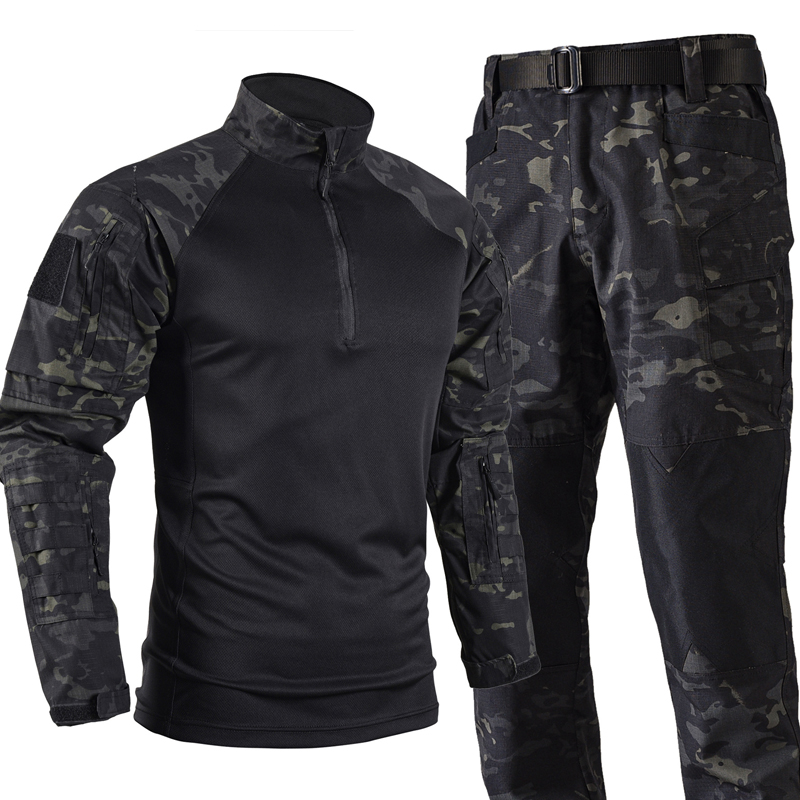 Men's Tactical Combat Uniform  - Tactical Military Shirt Cargo review and price