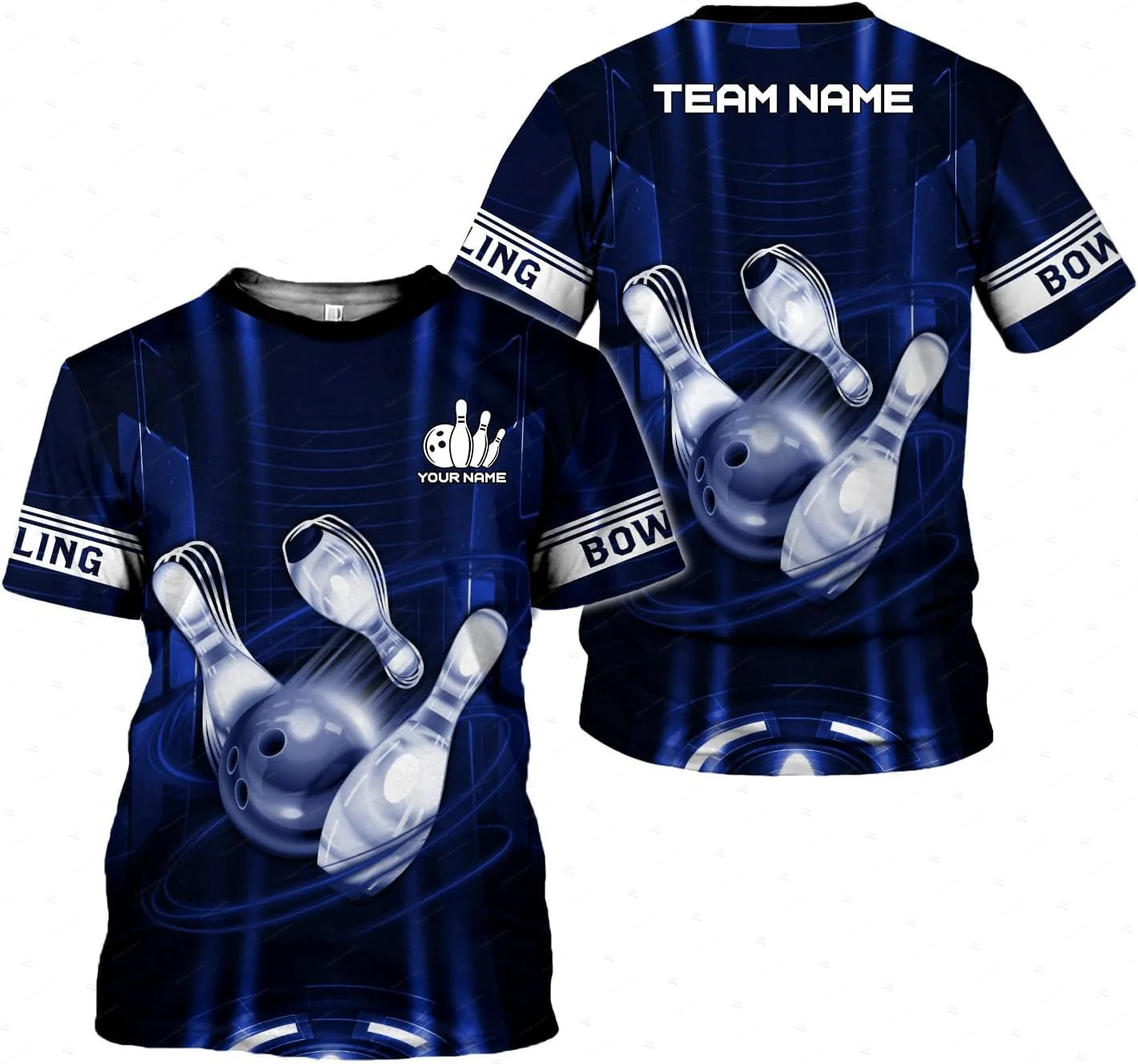 Custom Name Gradient Bowling F - Short Sleeve Bowling Shirt Retro review and price
