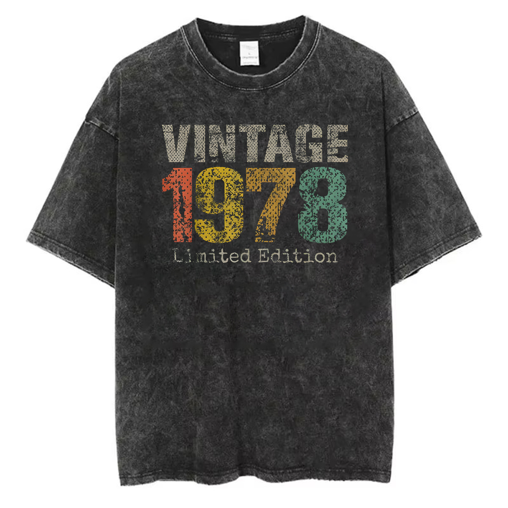 1978 Limited Edition T-Shirt W - Acid Wash Vintage Graphic T Shirt review and price