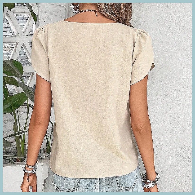 2024 Summer Vintage Solid Colo - Shirts review and price