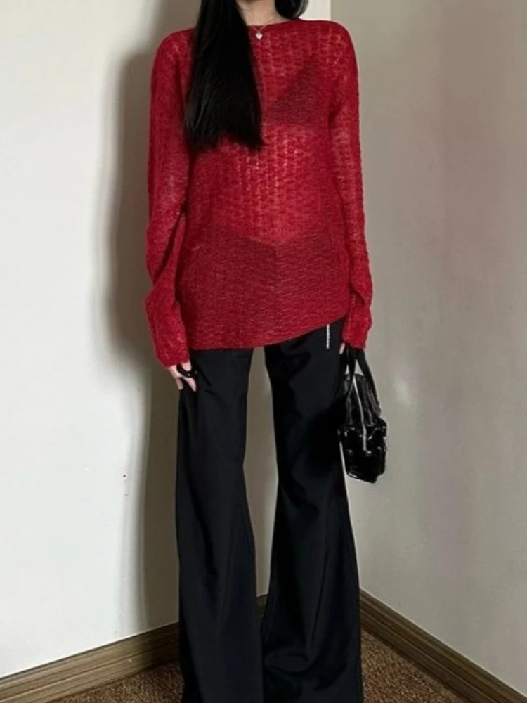 Y2K See-Through Knitted Women' - T-Shirts review and price